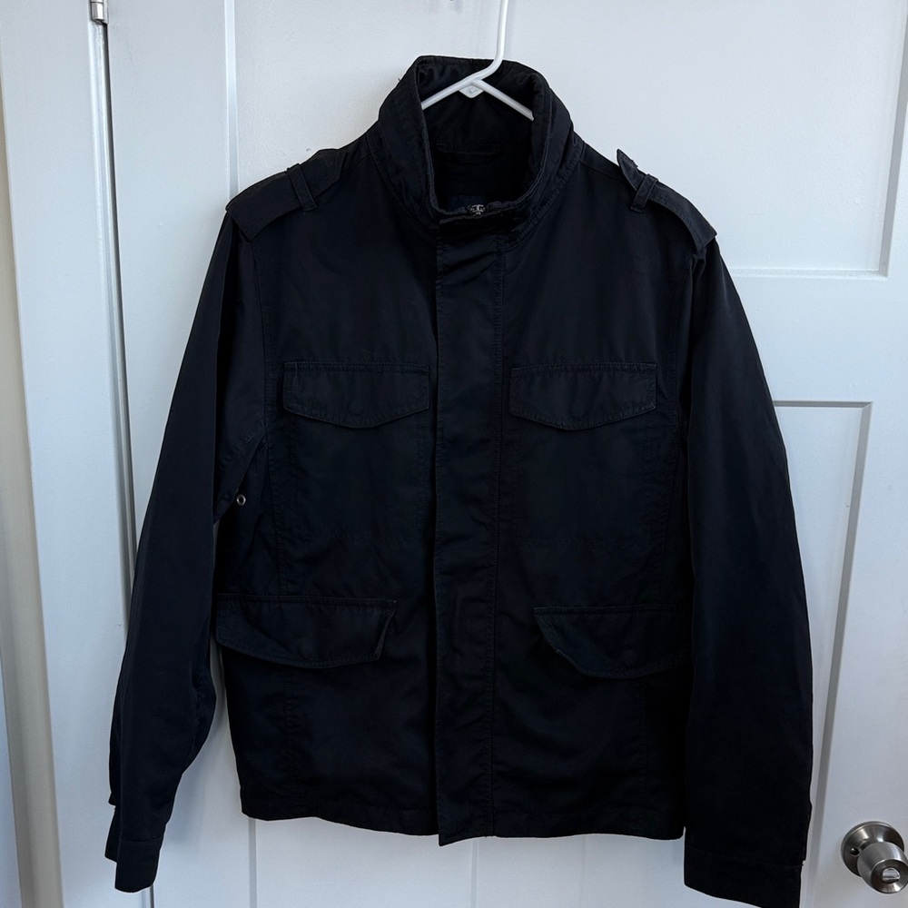 GAP Black Bomber Jacket w/ Hood